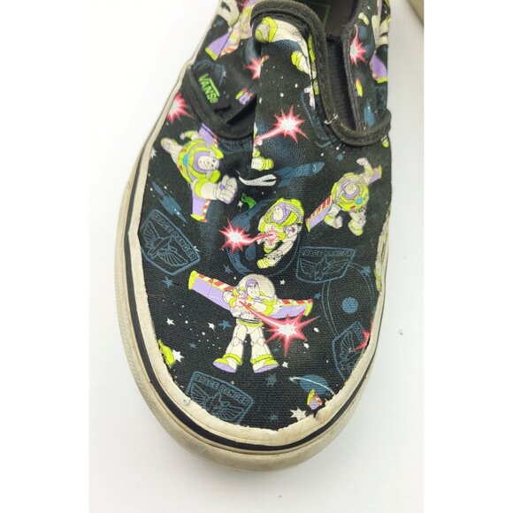 Buzz Light Year Vans Asher Slip-On Kids Sneaker‎ - Size 4 - Picture 4 of 10